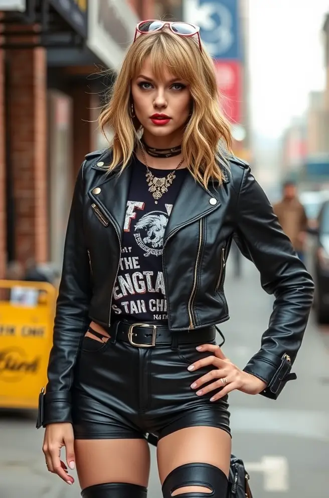 Adopt This Edgy Taylor Swift 1989 Outfit for a Fierce and Fearless Look