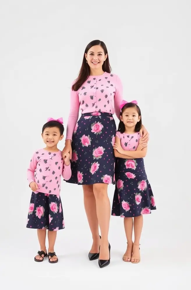 Beautiful Matching Family Outfits for Stylish Women for Splendid Occasions