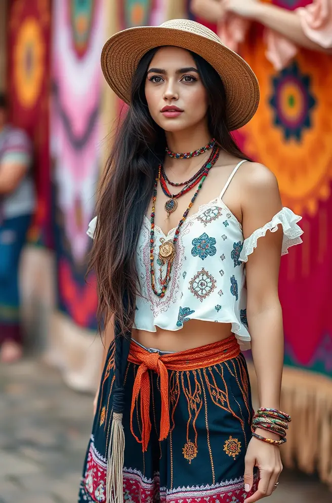 Bohemian Mori Style Outfit Inspo for a Festival Vibe