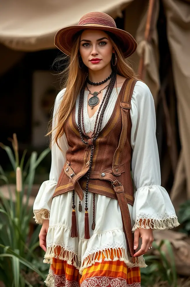 Bohemian Ren Faire Outfit Idea to Embrace Your Inner Wanderer