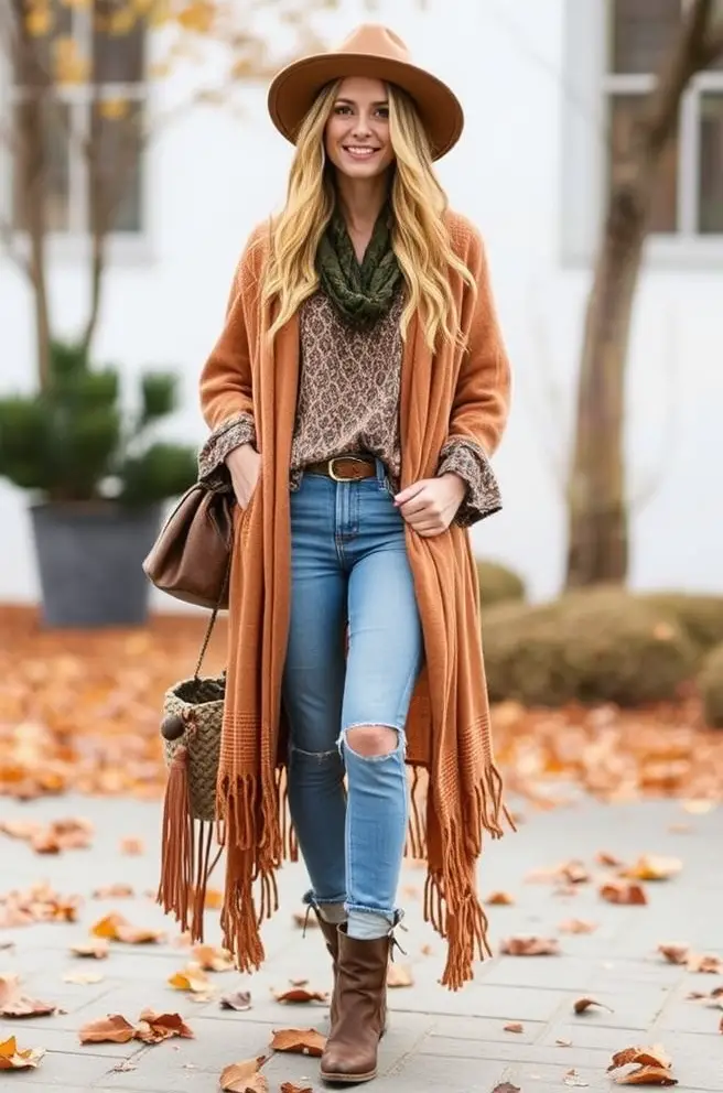 Boho-Inspired Fall Outfit Ideas for Women That Turn Heads