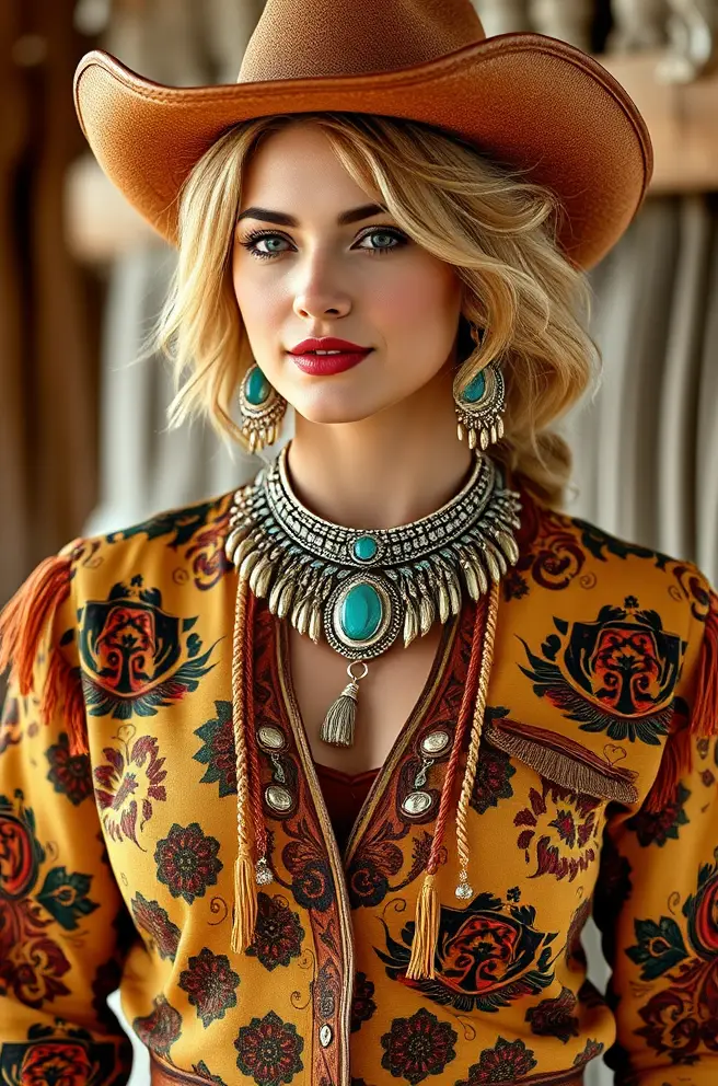 Bold Country Glam Outfit Inspo with Statement Jewelry