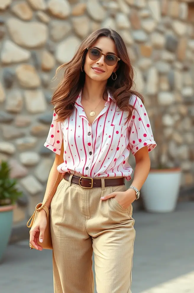 Casual 60s outfit idea for relaxed weekend vibes