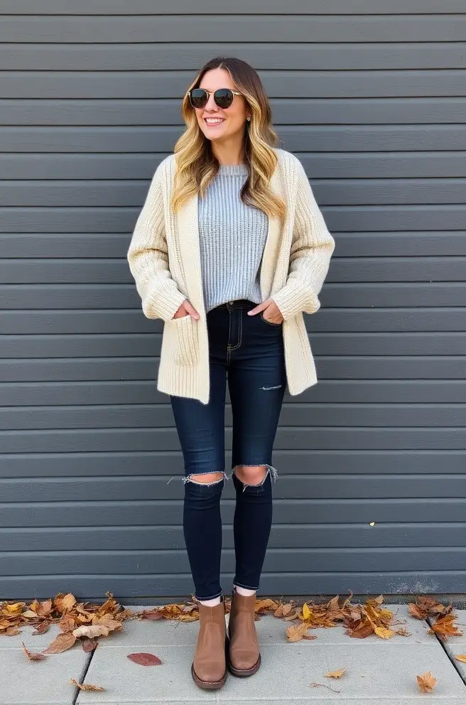 Casual Fall Outfit Inspo with Comfy Footwear