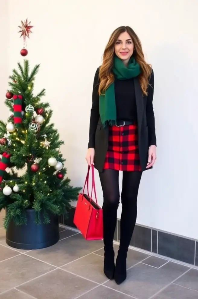 Chic Christmas Outfit Idea for Women Perfect for Holiday Gatherings