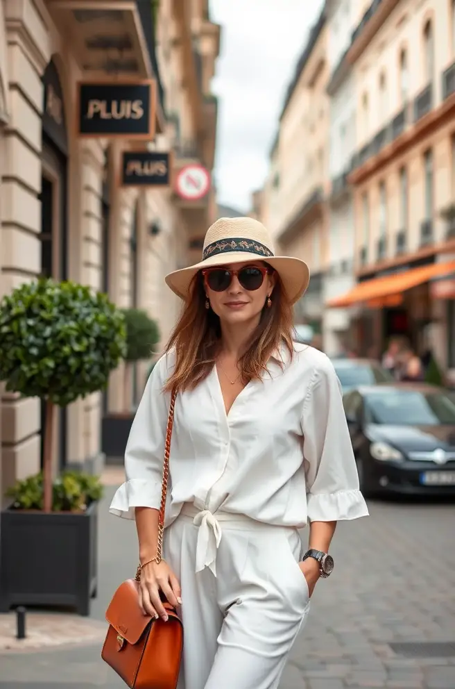 Chic European Summer Outfit Idea for a Day in Paris