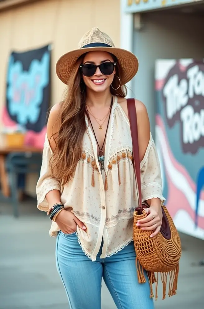 Chic Hippie Outfit Inspo for Everyday Casual Wear