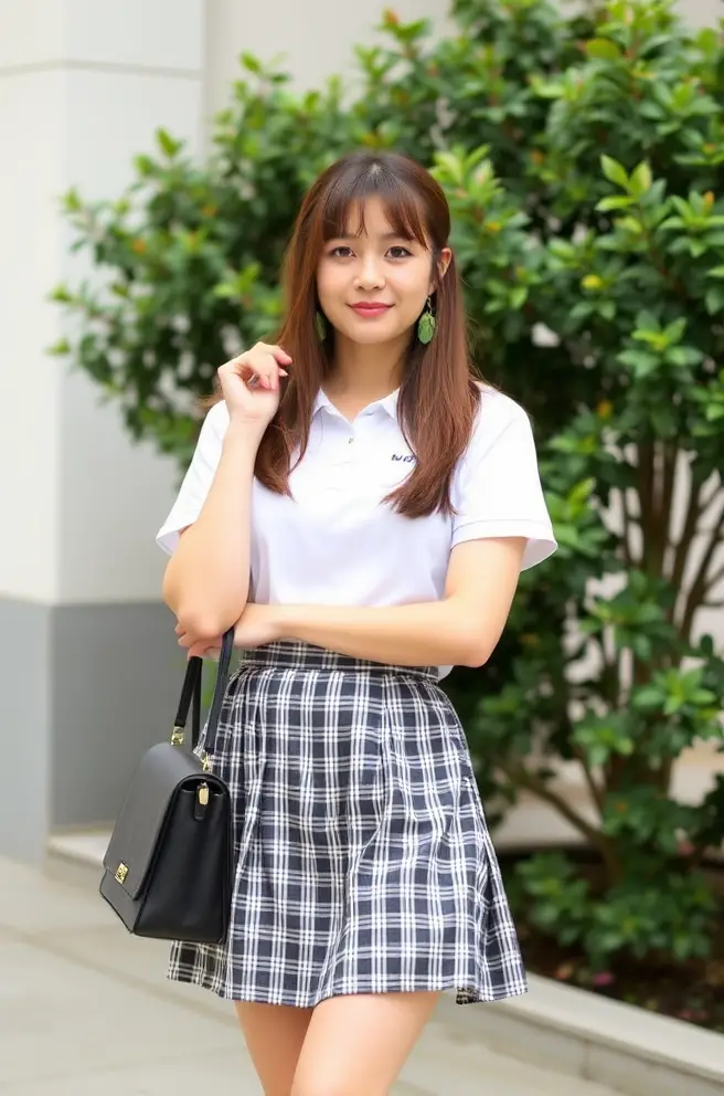 Chic School Girl Outfit Idea for Effortless Style