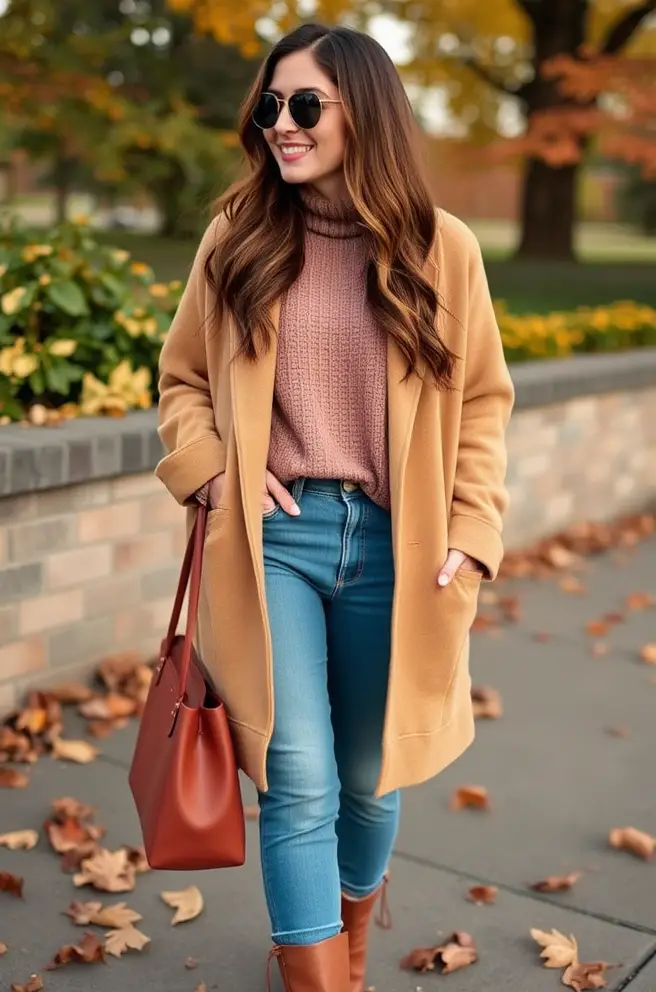 Classic Fall Outfit Idea with Timeless Denim Pieces