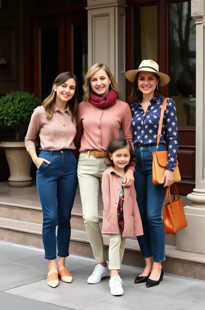 Classic Matching Family Outfits for Stylish Women for Timeless Charm