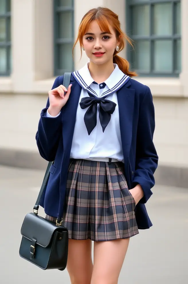 Classic School Girl Outfit Idea to Embrace Timeless Fashion