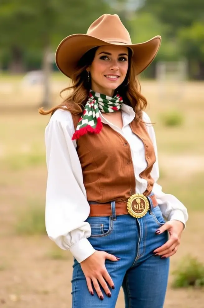 Classic Western Outfit Idea for Timeless Elegance