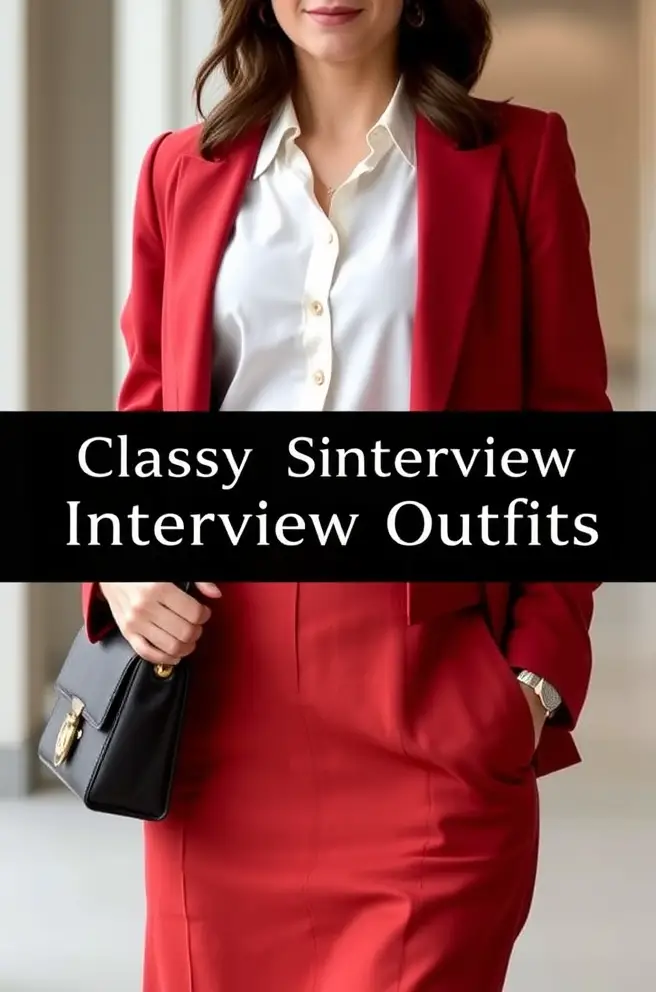 Classy Interview Outfit Idea for Women Perfect for Any Professional Setting