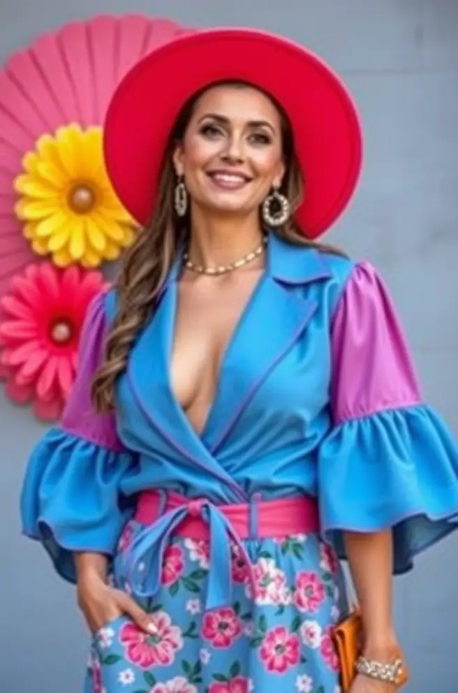 Colorful Mamma Mia Outfit Style for Spring Festivals