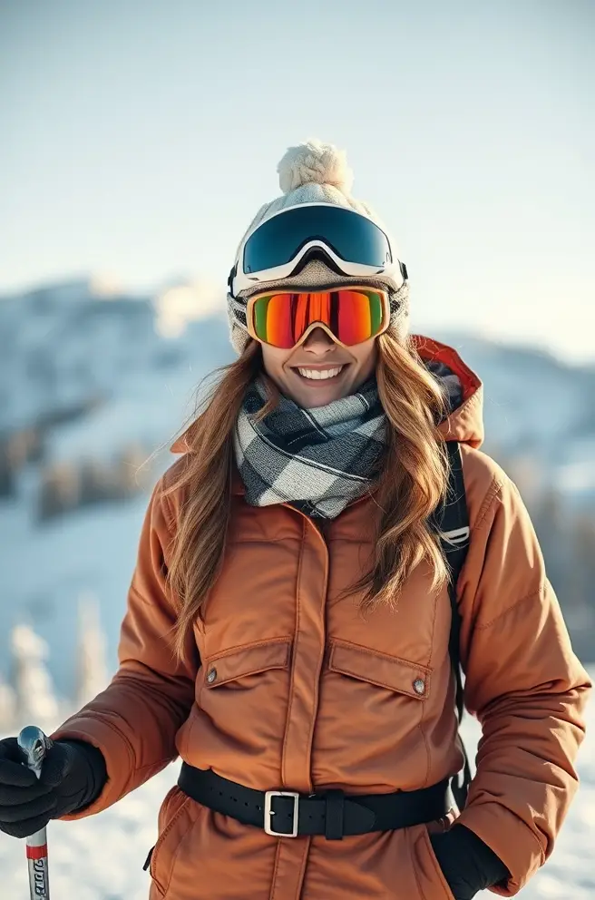 Cozy ski outfit inspiration for comfort while skiing