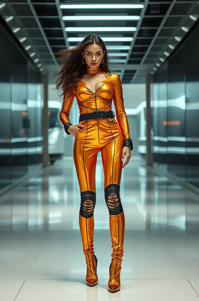 Daring Futuristic Elegance Outfit Inspiration for Bold Fashionistas