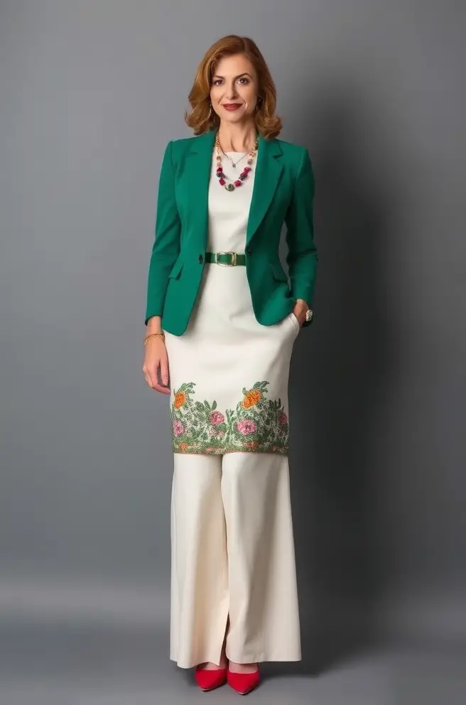 Elegant 70s Outfit Idea for Women for Formal Occasions