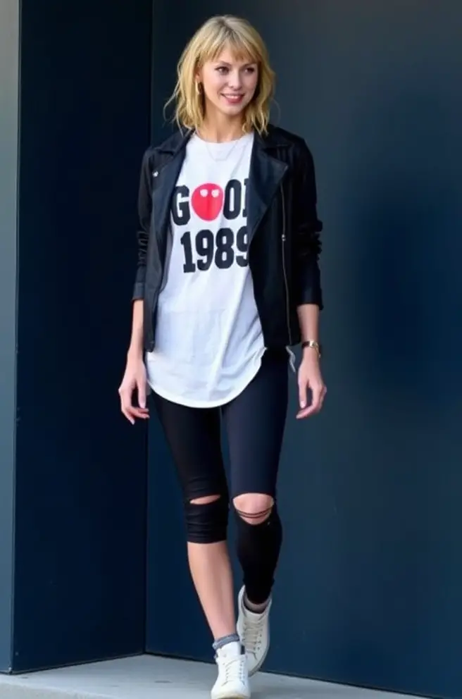 Explore a Casual yet Chic Taylor Swift 1989 Outfit for Everyday Wear