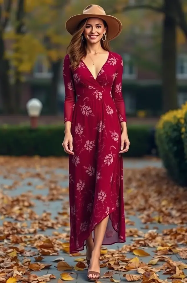 Fall Outfits Women: Romantic Dresses for Autumn Evenings