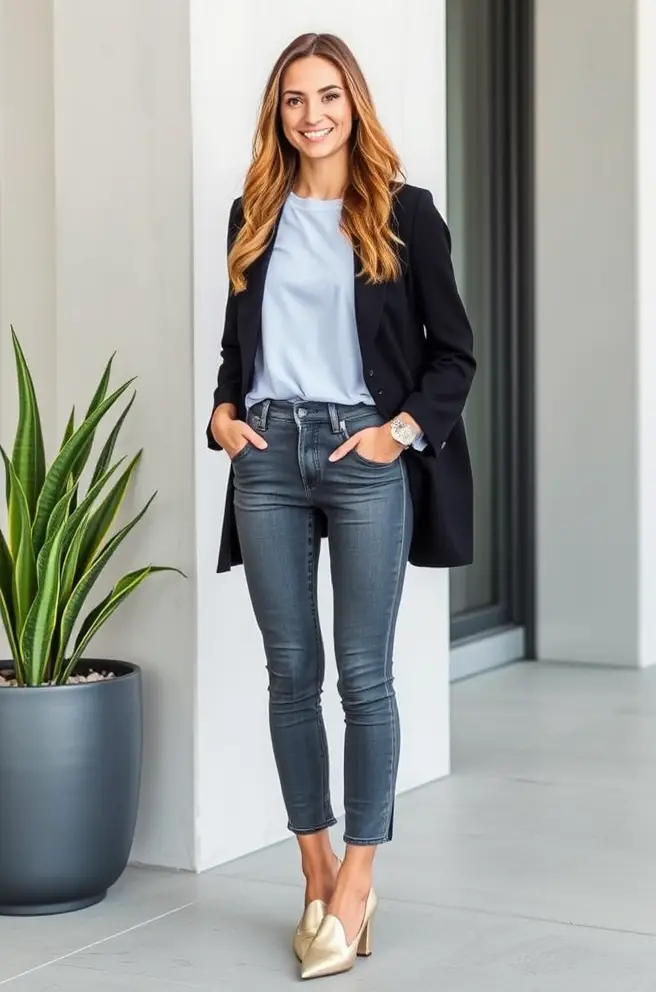 Fashionable Business Casual Women Outfit Inspo for Job Interviews