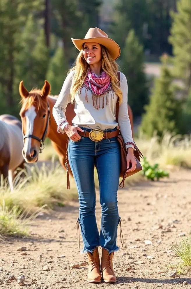 Fashionable Cowgirl Outfit Ideas for Tackling the Trail