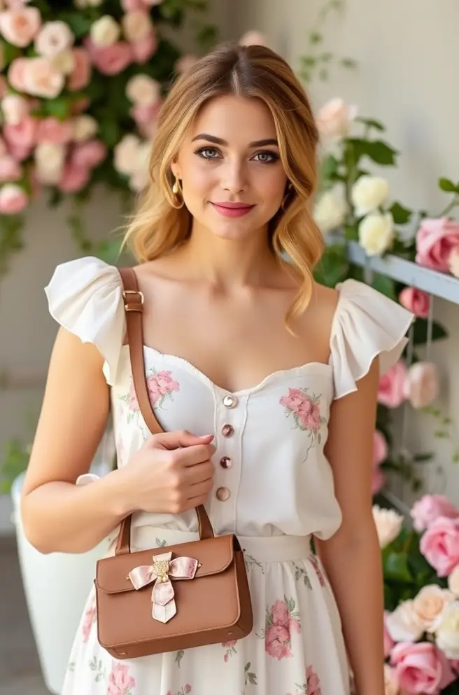 Feminine Soft Girl Outfit Idea for a Floral Affair