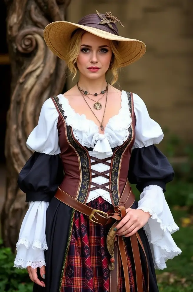 Glamorous Ren Faire Outfit Idea for a Touch of Luxury