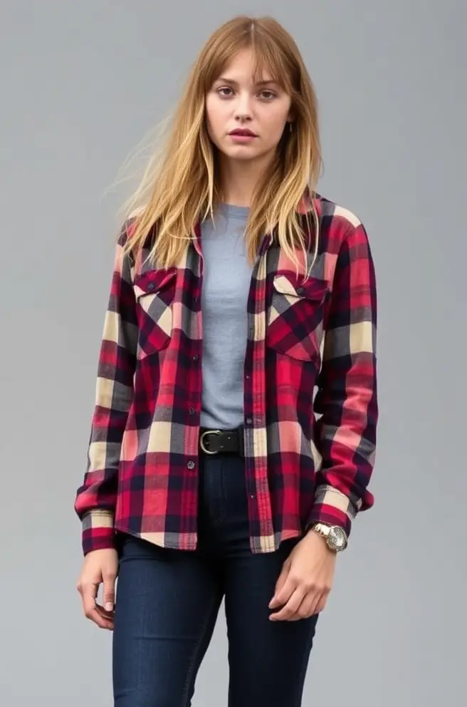 Kurt Cobain Outfit Inspiration Featuring Vintage Flannel