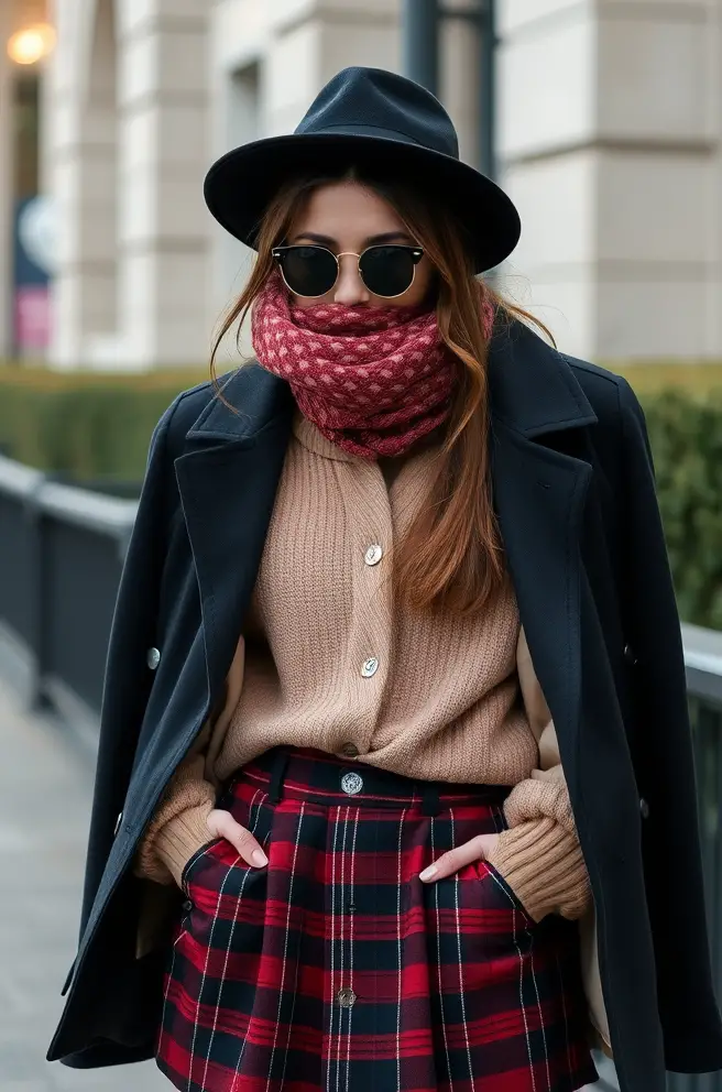 Layered School Girl Outfit Inspo for Transitional Weather