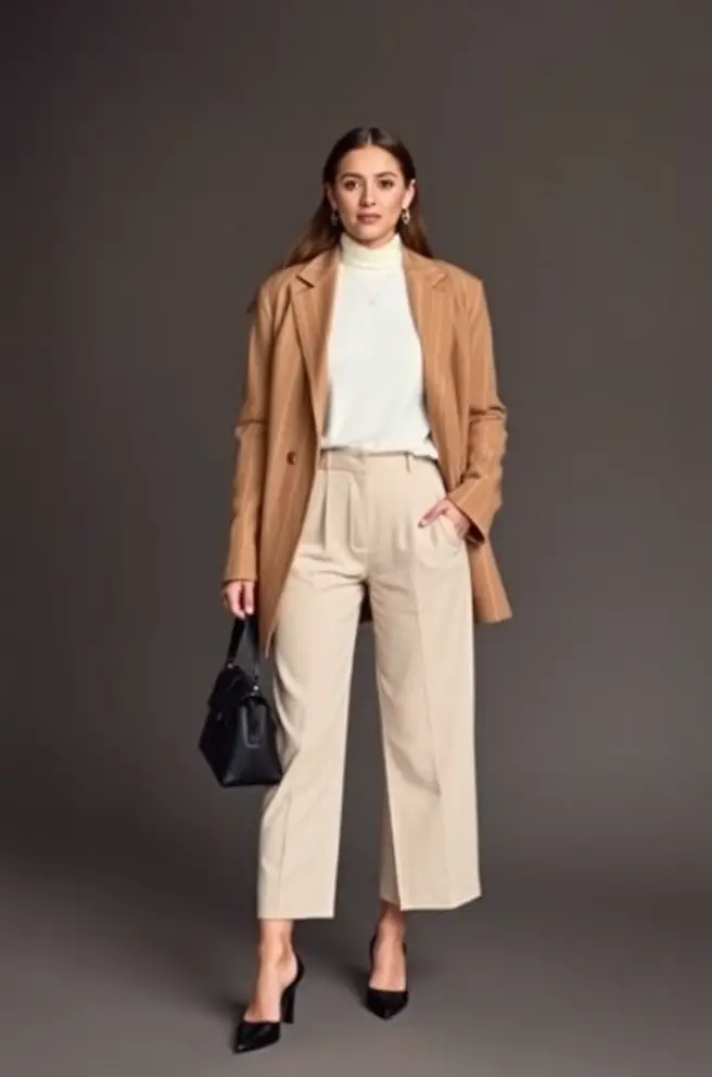 Minimalist Interview Outfit Inspo with Neutral Tones and Clean Lines