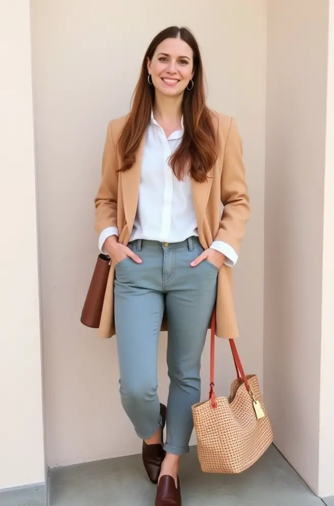 Minimalist Preppy Outfit Idea for a Clean and Chic Look