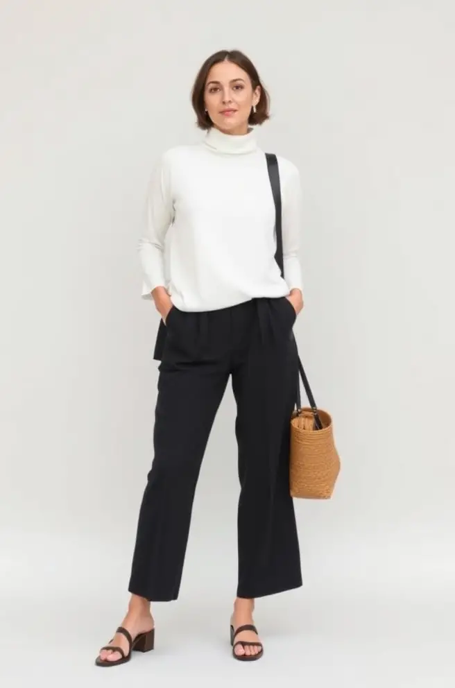 Minimalist Spring Outfit Inspiration for Women Focusing on Clean Lines