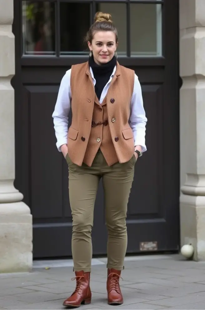 Old Money Outfits Men: Chic Wool Vest Outfit Idea