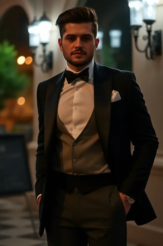 Outfit Inspo Hombre Elegante de Noche para una Ocasión Especial