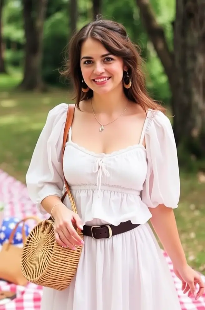 Playful Bella Swan Outfit Idea for a Summer Picnic