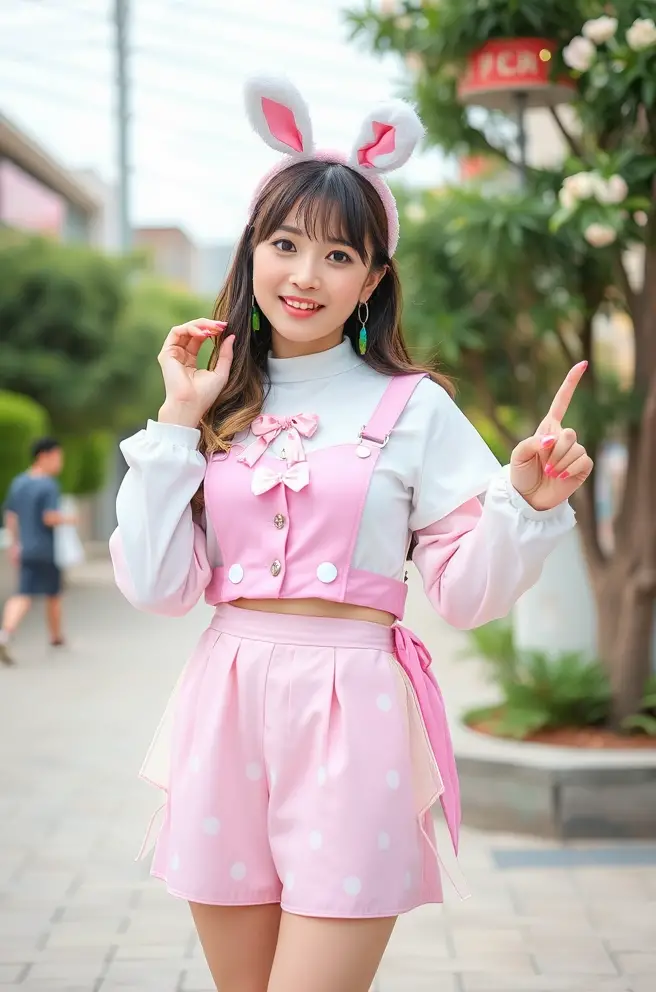 Playful Kawaii Outfit Idea for Fun Photoshoots