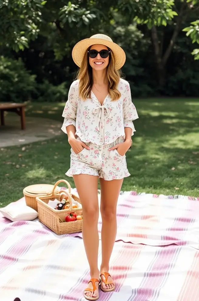 Playful Summer Outfit Inspo for Family Picnics