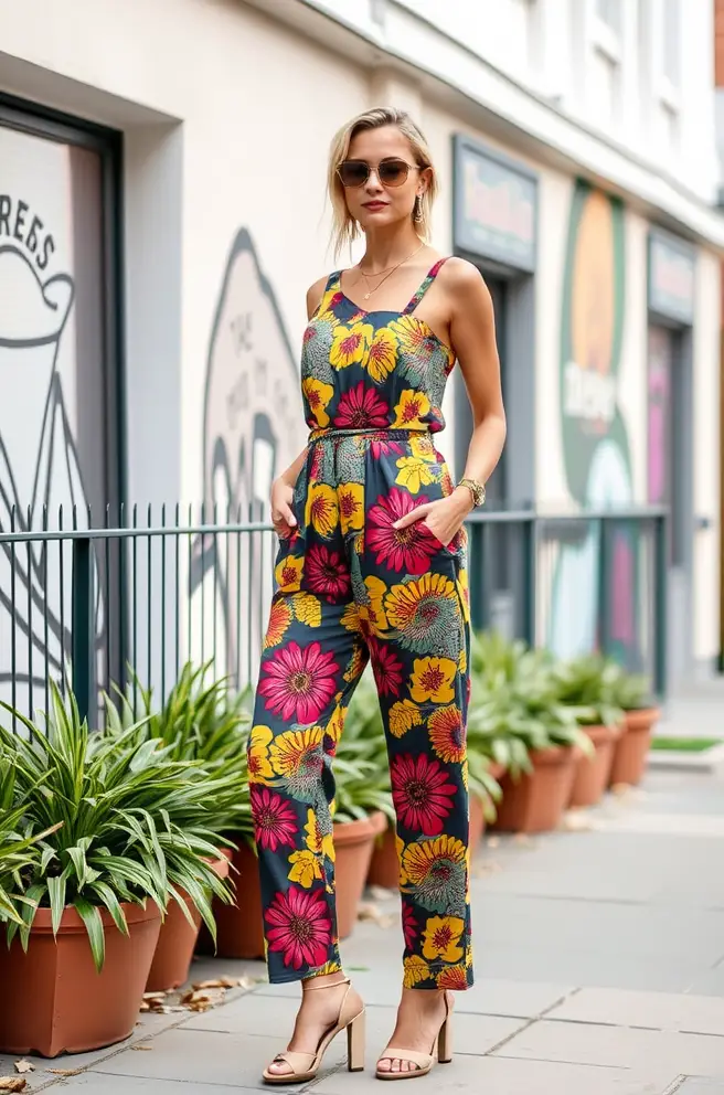 Pride Outfit Style: Funky Jumpsuit with Eye-Catching Patterns for Festivities