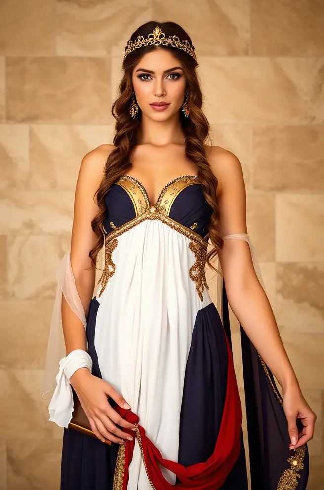 Regal Greek Mythology Outfit Idea for Formal Gala Events