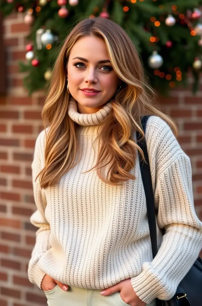 Regina George Outfit Inspo with a Chic Layered Sweater Style