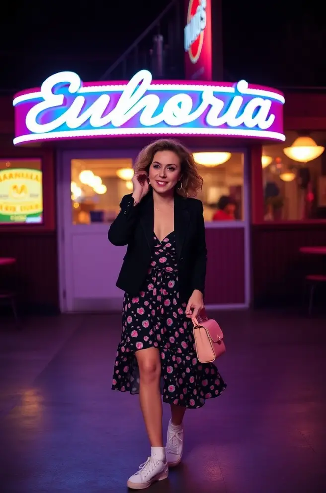 Retro-Inspired Euphoria Outfit Idea for a Vintage Vibe