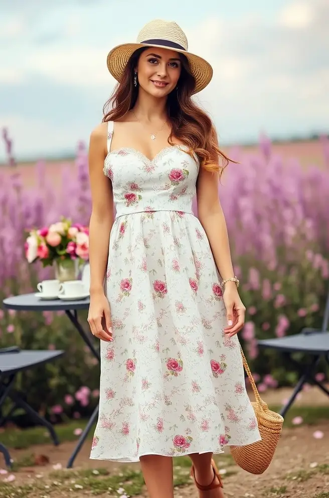 Romantic Tea Party Outfit Idea for a Dreamy Afternoon
