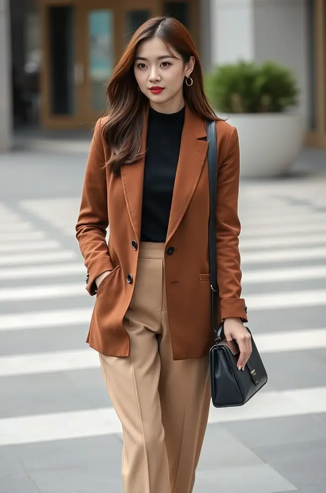 Sophisticated Korean Outfit Inspirations for the Office