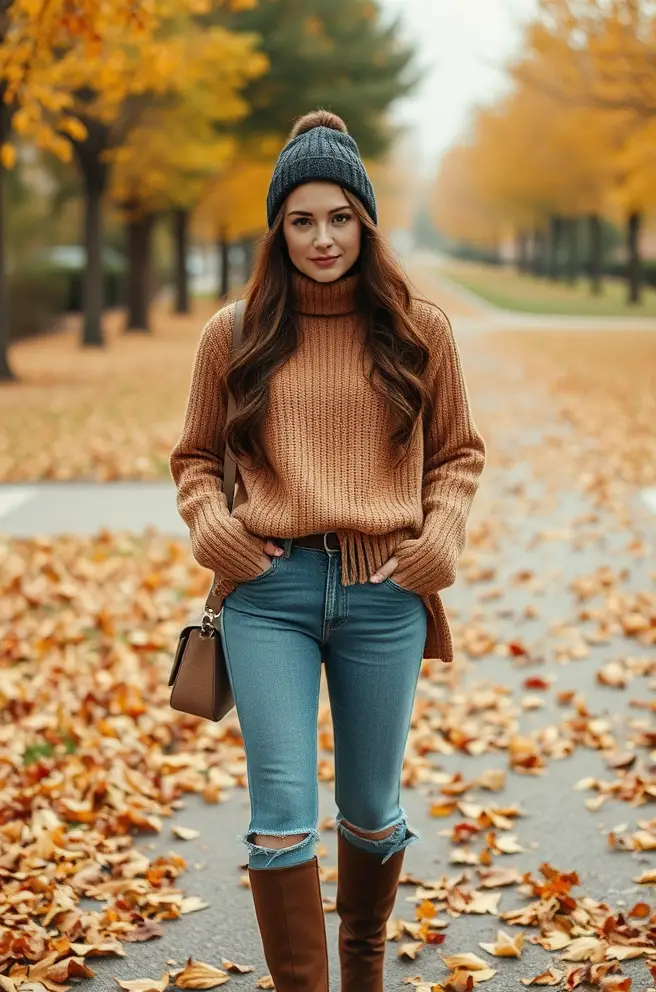 Stunning Aesthetic Outfit Idea for a Cozy Autumn Day