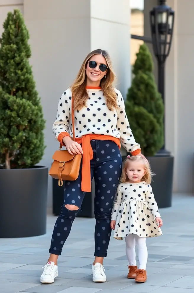 Stylish Matching Family Outfits for Women and Their Little Ones