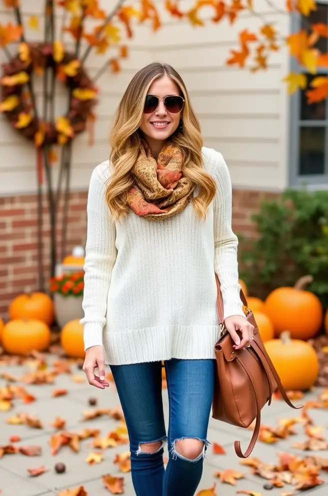 Stylish Thanksgiving Outfit Idea for a Chic Family Gathering