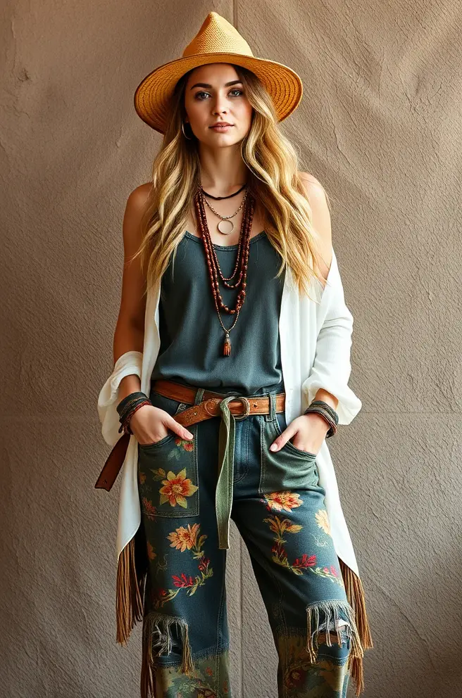 Trendy Hippie Outfit Design for an Eco-Friendly Look