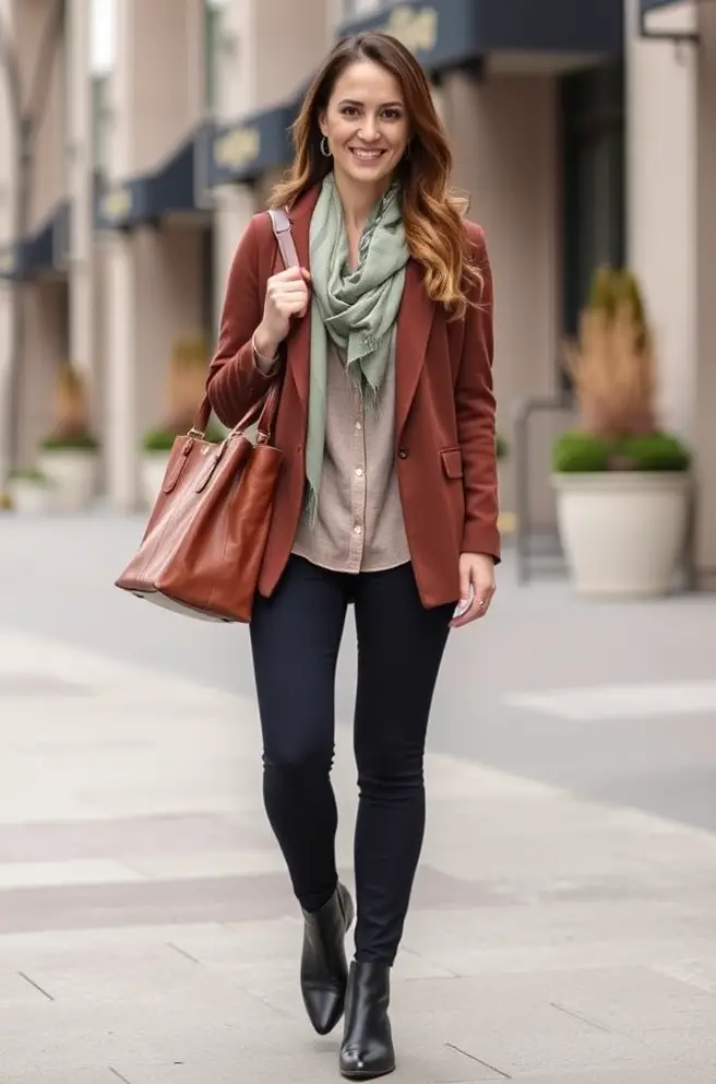 Versatile Business Casual Outfit Idea for Seasonal Transitions