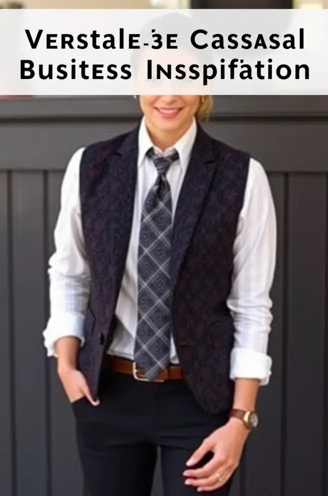 Versatile Business Casual Outfit Inspiration for Men with Knit Ties and Vests