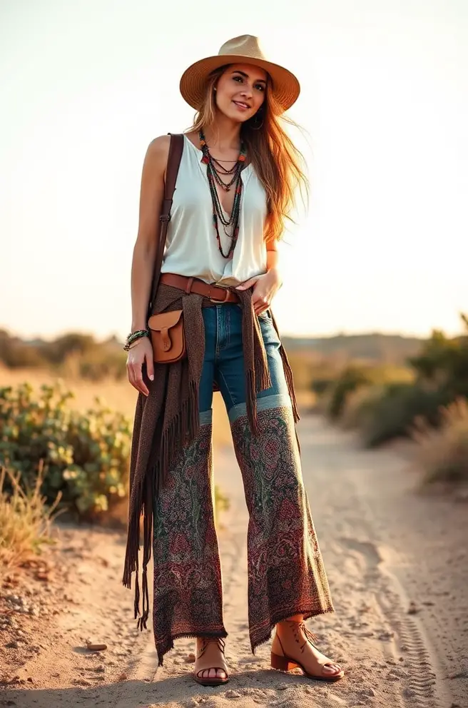 Versatile Hippie Outfit Blueprint for Traveling